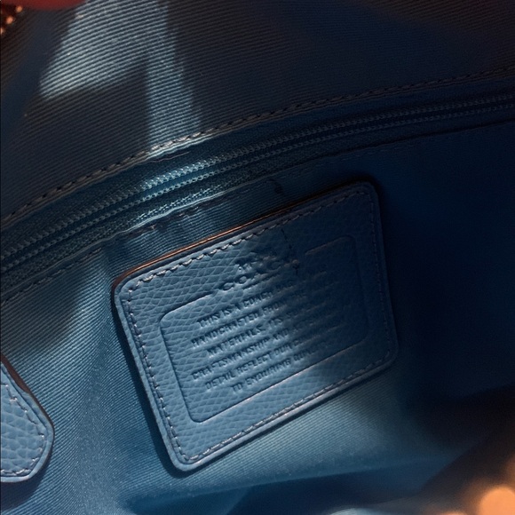 Two Coach purses, good condition, pink and blue. - Picture 8 of 13